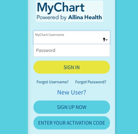 allina mychart|mychart login.